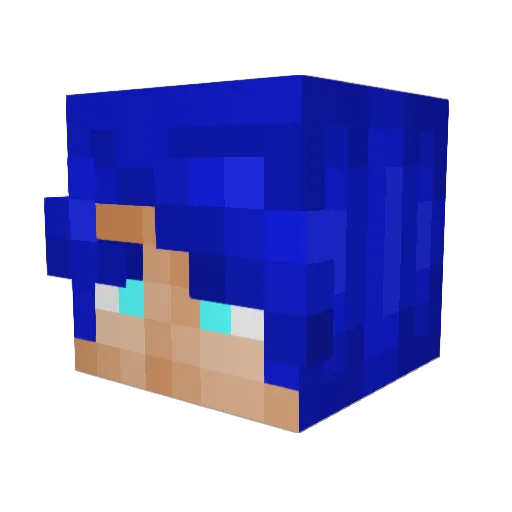 AlexxZ99 Minecraft avatar head, 3D render