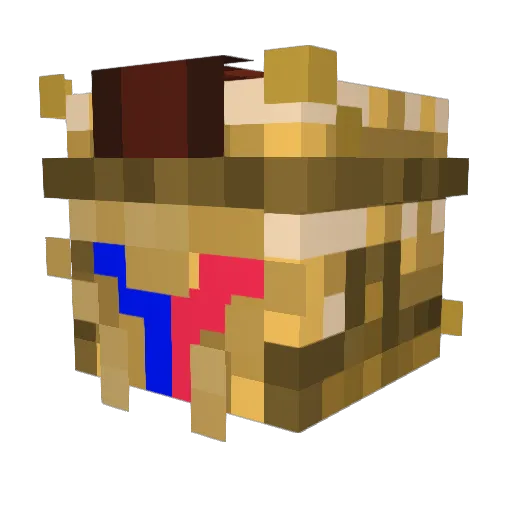 Alexxp6 Minecraft avatar head, 3D render
