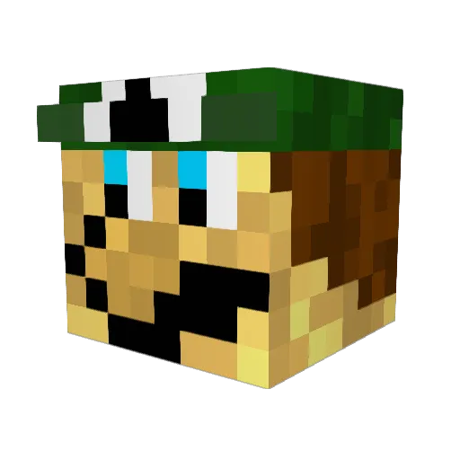 Alexxx11 Minecraft avatar head, 3D render