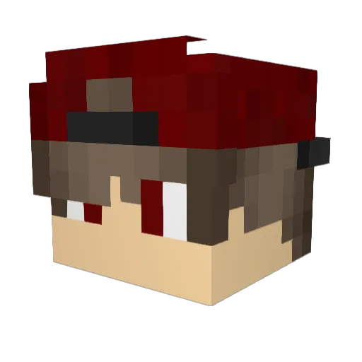 Alexxxx44 Minecraft avatar head, 3D render
