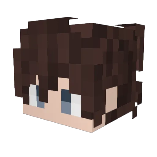 Alexxzzh Minecraft avatar head, 3D render