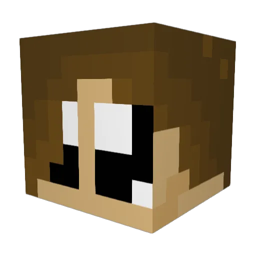 AlexyAlexy Minecraft avatar head, 3D render