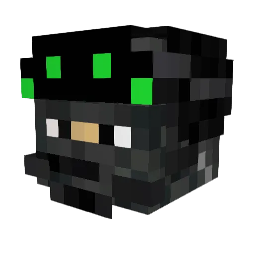 AlexyaLover Minecraft avatar head, 3D render