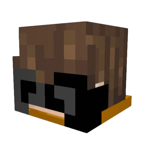 Alexyandre Minecraft avatar head, 3D render