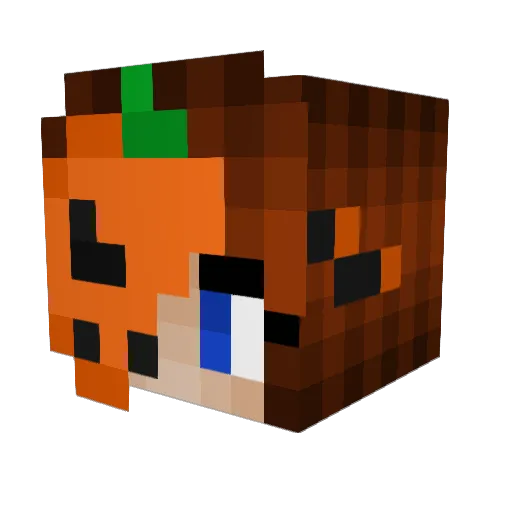 Alexyra Minecraft avatar head, 3D render