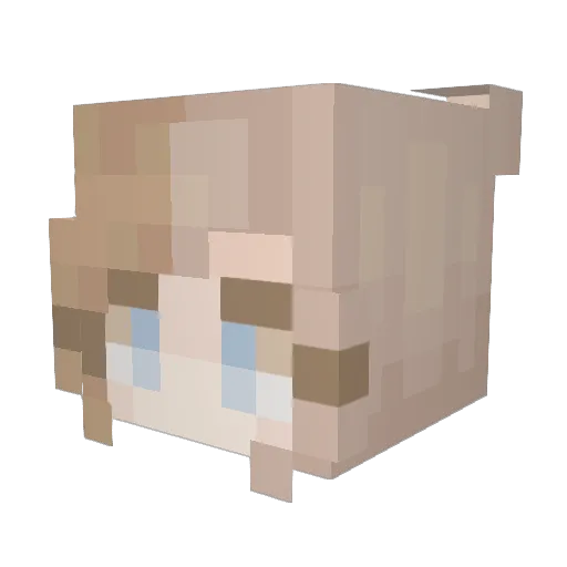 Aleyaleyoxenfree Minecraft avatar head, 3D render