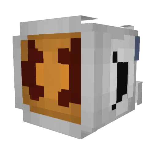 Aleyck Minecraft avatar head, 3D render
