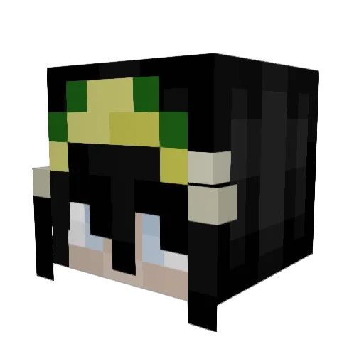 Aleyna43 Minecraft avatar head, 3D render