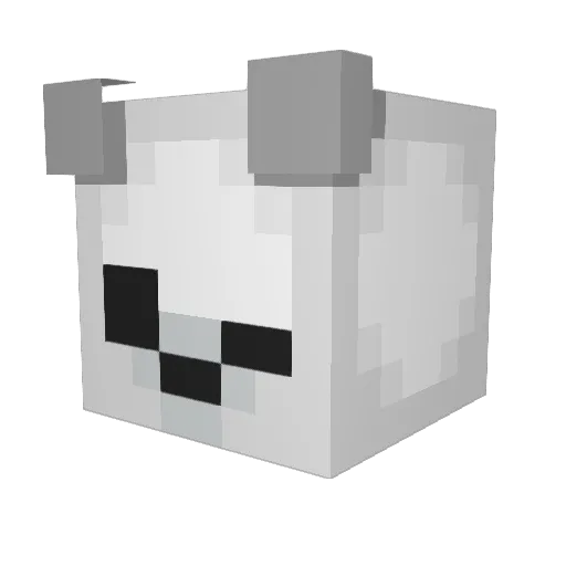 AlezAstorga Minecraft avatar head, 3D render