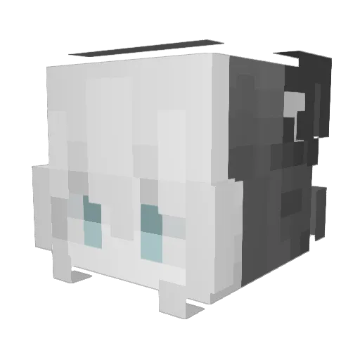 Alezh Minecraft avatar head, 3D render