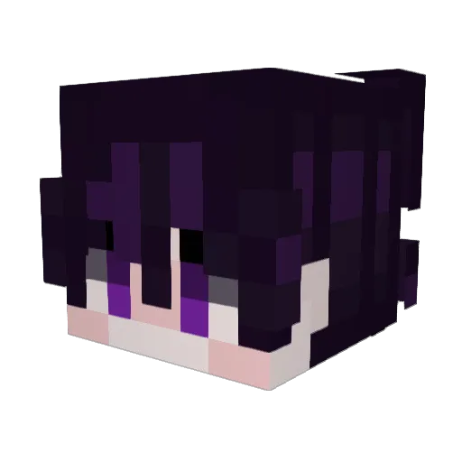 Alezz_ND Minecraft avatar head, 3D render