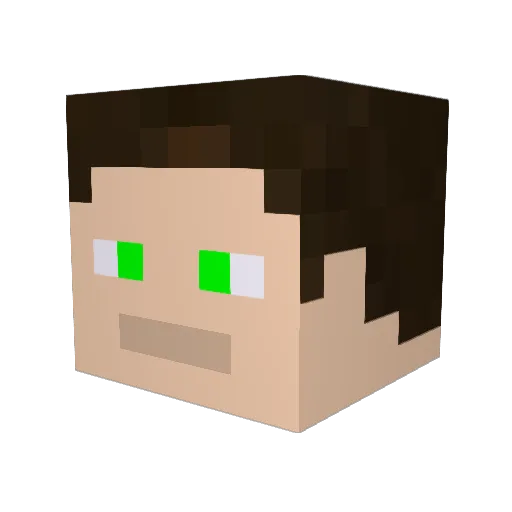 Alf0906 Minecraft avatar head, 3D render