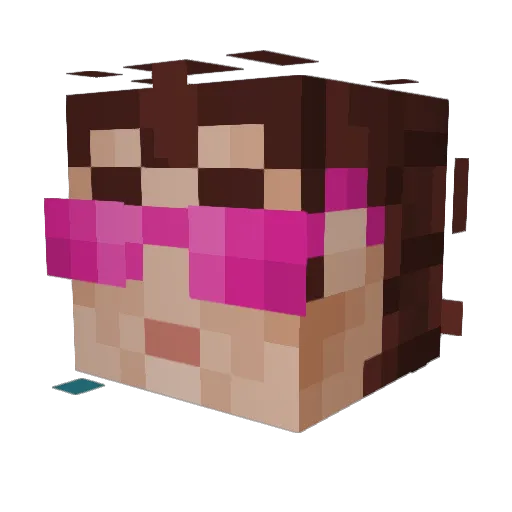 Alf1014 Minecraft avatar head, 3D render