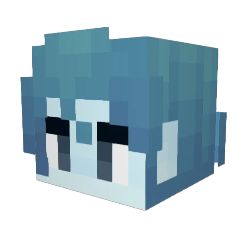 AlfNAlf Minecraft avatar head, 3D render