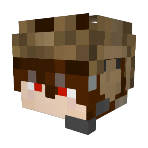 AlfaWolf_K9 Minecraft avatar head, 3D render
