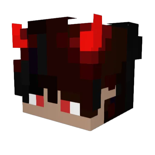 Alfa_Vortex Minecraft avatar head, 3D render