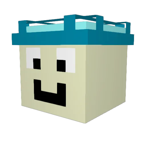 Alfabecik123 Minecraft avatar head, 3D render