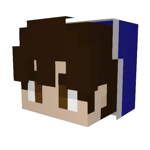 Alface__ Minecraft avatar head, 3D render