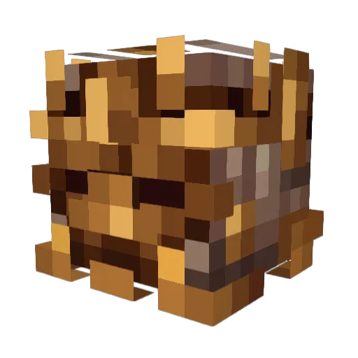 Alfane Minecraft avatar head, 3D render