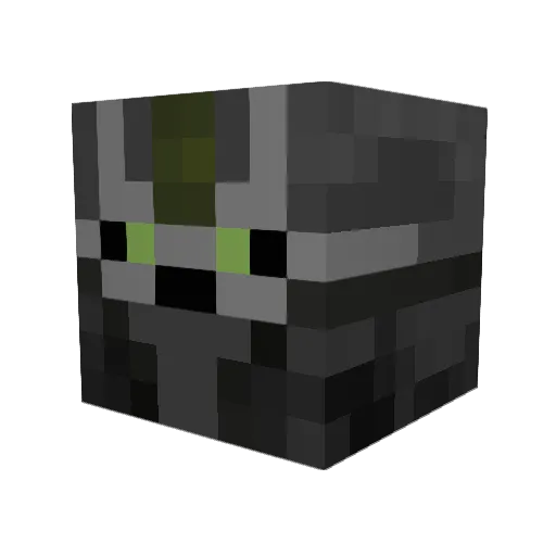 Alfang Minecraft avatar head, 3D render