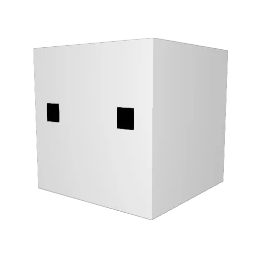 Alfarad Minecraft avatar head, 3D render