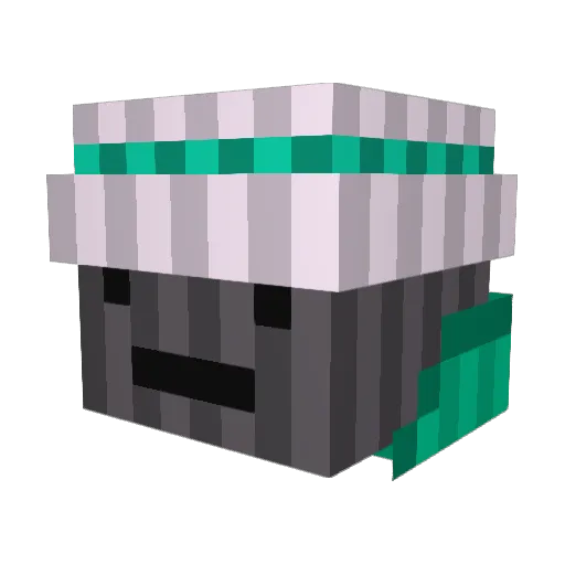 Alfasy1 Minecraft avatar head, 3D render