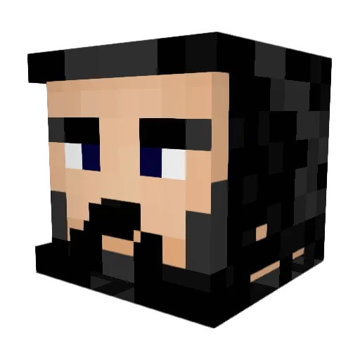 Alfcam Minecraft avatar head, 3D render
