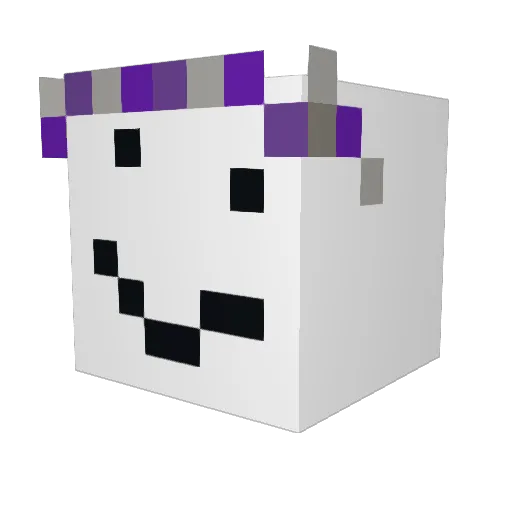 Alfedov Minecraft avatar head, 3D render