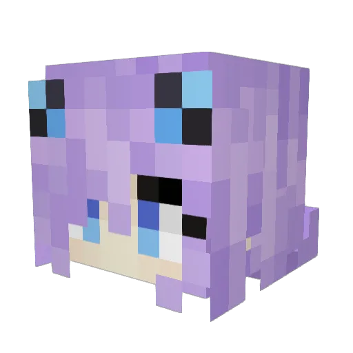 Alferner Minecraft avatar head, 3D render