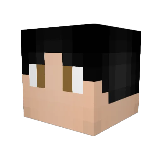 Alfez Minecraft avatar head, 3D render