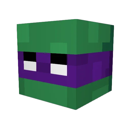 Alffffred Minecraft avatar head, 3D render
