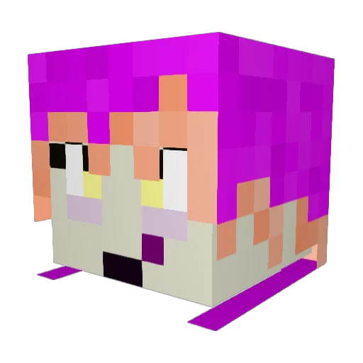 Alfgate Minecraft avatar head, 3D render