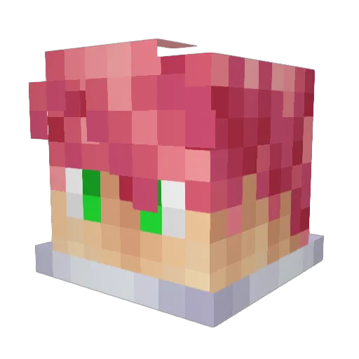 Alfhiar Minecraft avatar head, 3D render