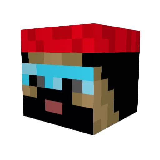 AlfieP24 Minecraft avatar head, 3D render