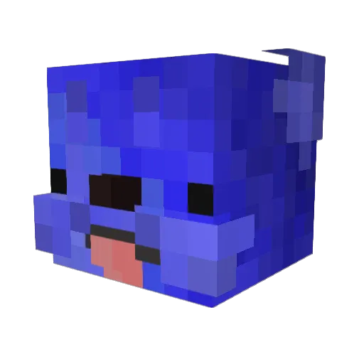 Alfiestuff Minecraft avatar head, 3D render