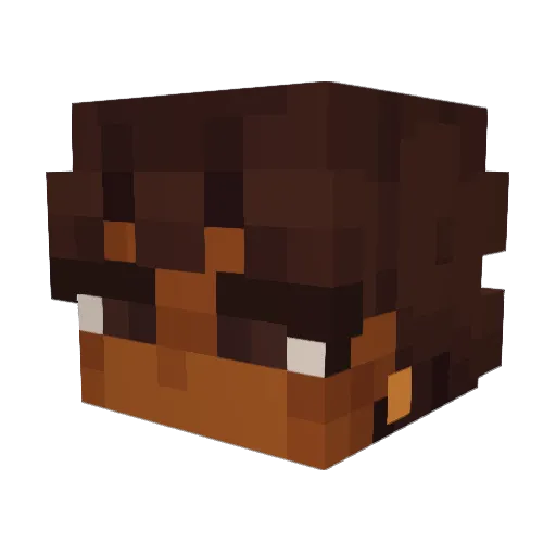 AlfnART Minecraft avatar head, 3D render