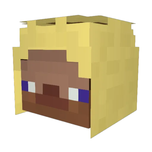 AlfombrillaPro Minecraft avatar head, 3D render