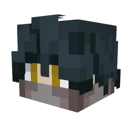 Alfondy Minecraft avatar head, 3D render