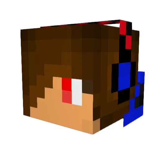 Alfonso1234_ Minecraft avatar head, 3D render