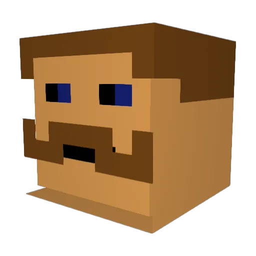 Alfonso199 Minecraft avatar head, 3D render