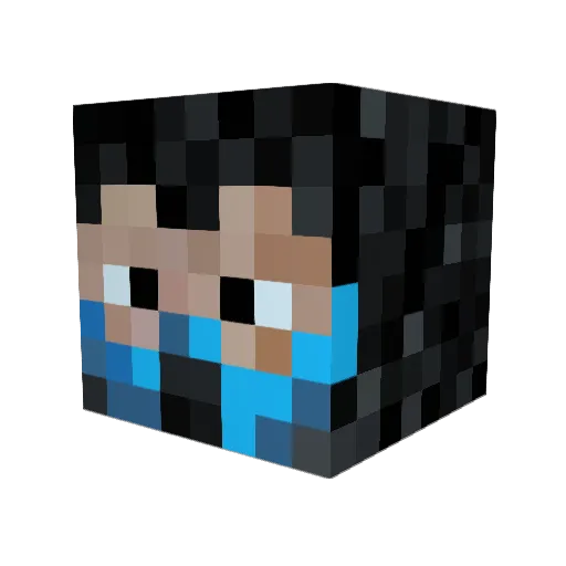 Alfonso304 Minecraft avatar head, 3D render