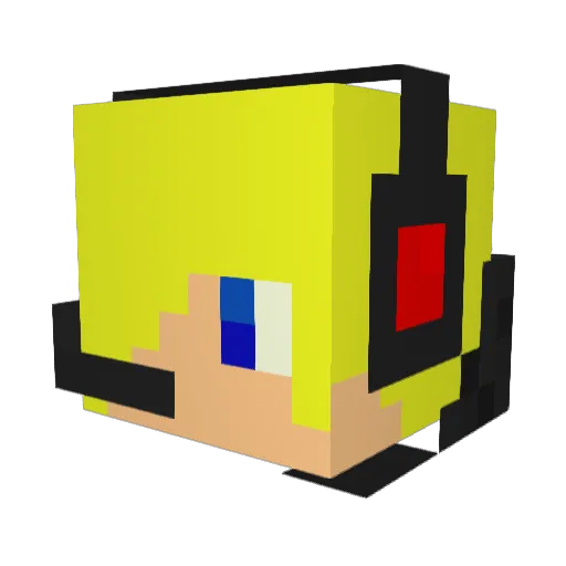 Alfonzo Minecraft avatar head, 3D render