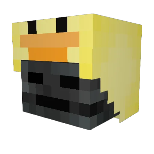 Alfraco Minecraft avatar head, 3D render