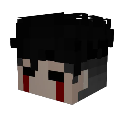 Alfred1526 Minecraft avatar head, 3D render