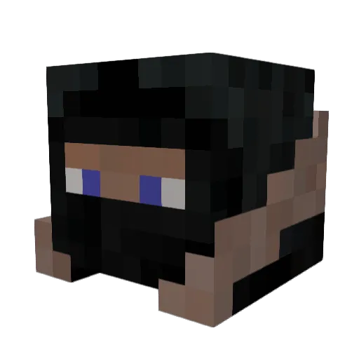 AlfredDream Minecraft avatar head, 3D render
