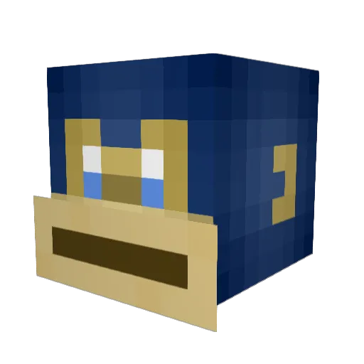 Alfred_TwinTwin Minecraft avatar head, 3D render