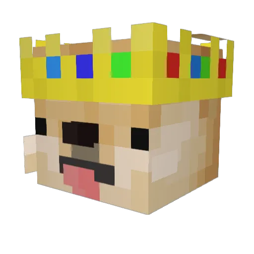 AlfredoDaVinci Minecraft avatar head, 3D render