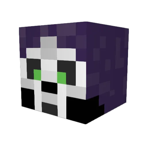 Alfredo_X Minecraft avatar head, 3D render