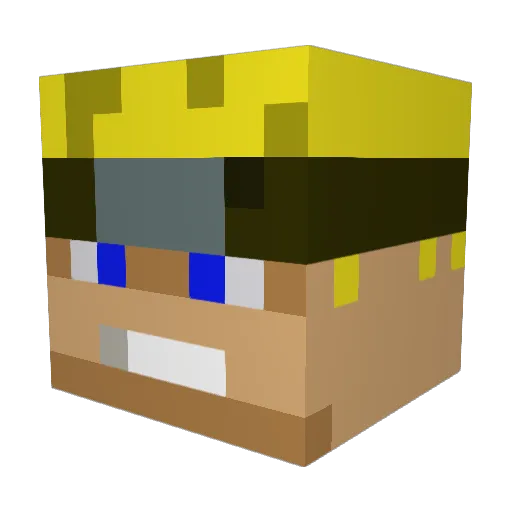 Alfriend Minecraft avatar head, 3D render