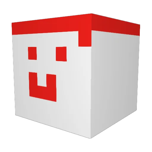 Alfrrd Minecraft avatar head, 3D render